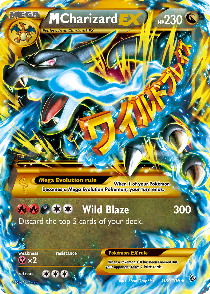 M Charizard EX (108/106) [XY: Flashfire] | Good Games Morley