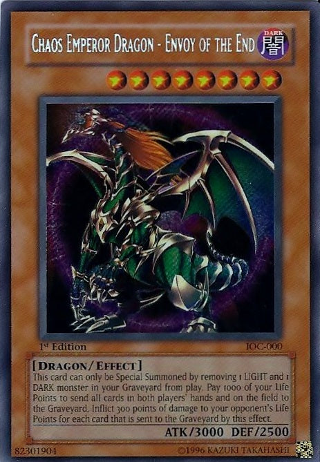 Chaos Emperor Dragon - Envoy of the End [IOC-000] Secret Rare | Good Games Morley