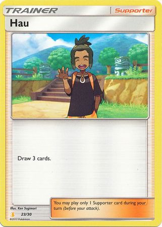 Hau (23/30) [Sun & Moon: Trainer Kit - Alolan Raichu] | Good Games Morley