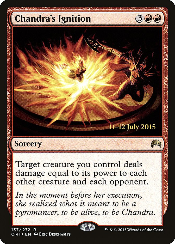 Chandra's Ignition [Magic Origins Prerelease Promos] | Good Games Morley