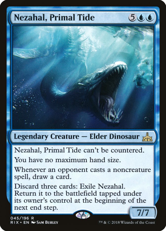 Nezahal, Primal Tide [Rivals of Ixalan] | Good Games Morley