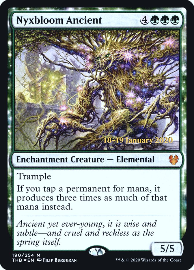 Nyxbloom Ancient [Theros Beyond Death Prerelease Promos] | Good Games Morley