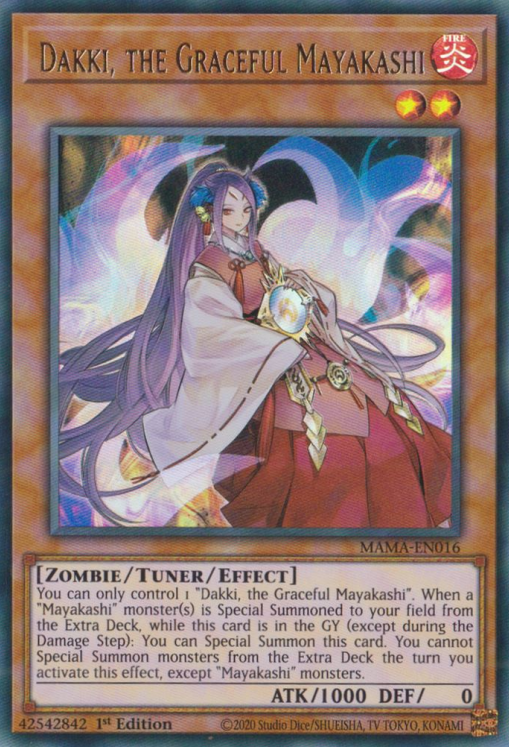Dakki, the Graceful Mayakashi [MAMA-EN016] Ultra Rare | Good Games Morley