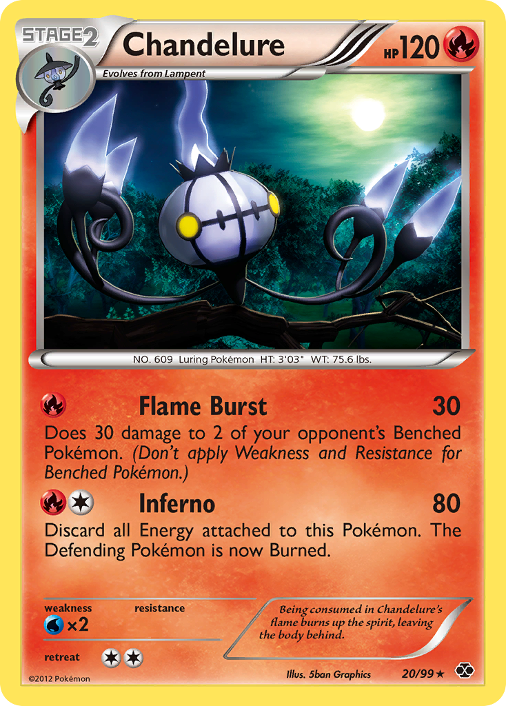 Chandelure (20/99) [Black & White: Next Destinies] | Good Games Morley