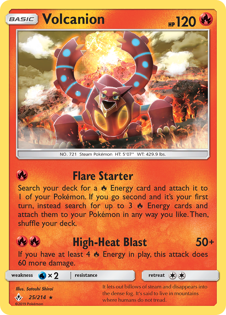 Volcanion (25/214) [Sun & Moon: Unbroken Bonds] | Good Games Morley