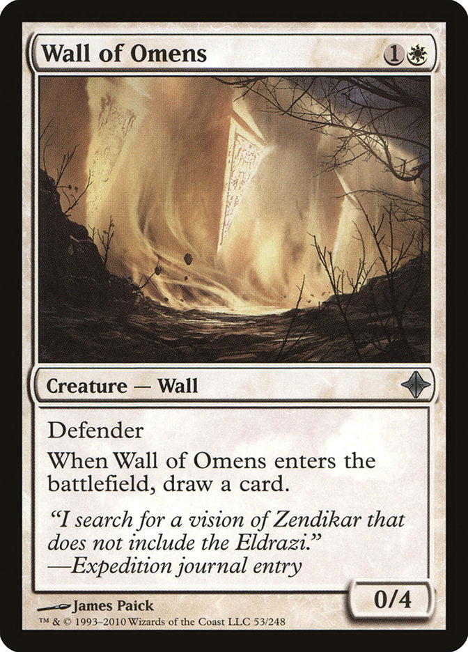 Wall of Omens [Rise of the Eldrazi] | Good Games Morley
