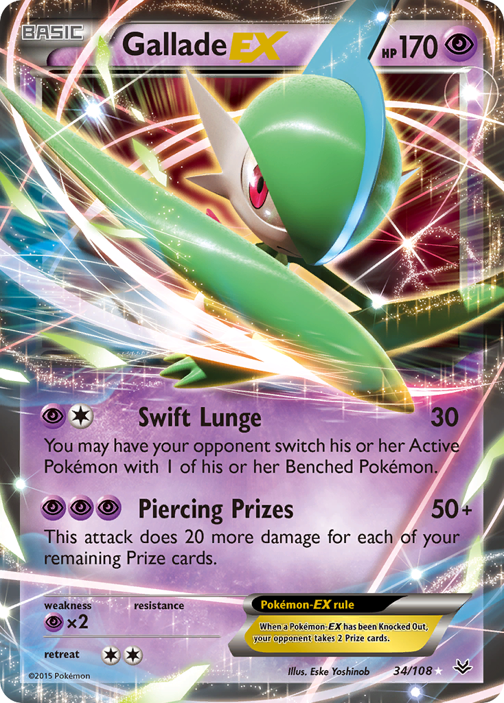 Gallade EX (34/108) [XY: Roaring Skies] | Good Games Morley