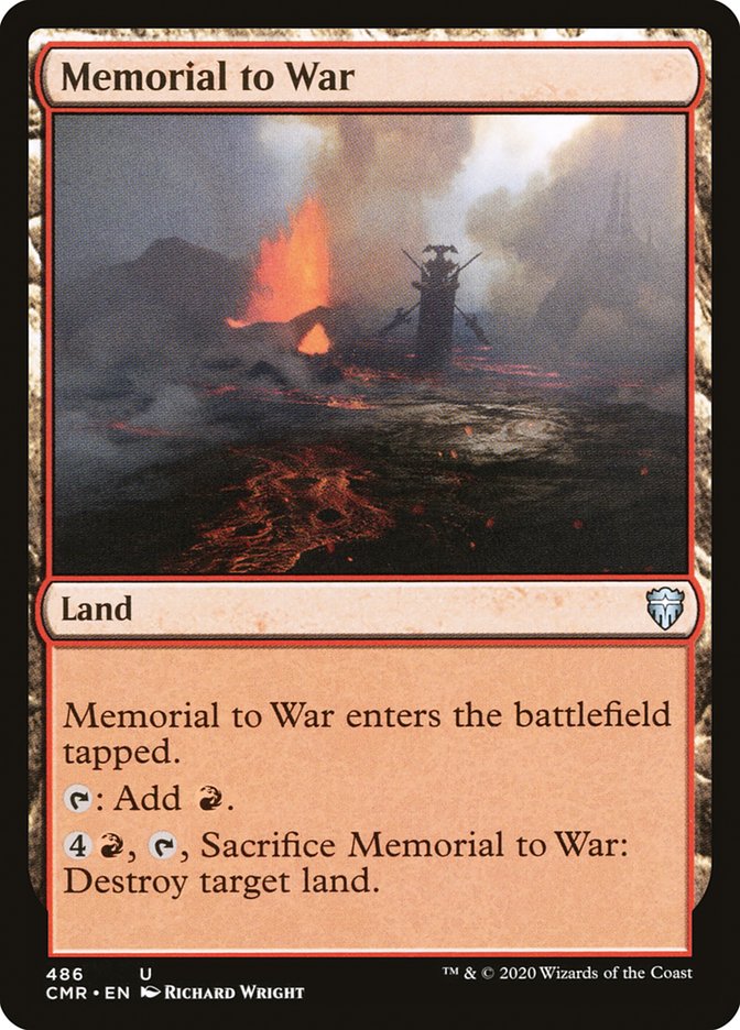 Memorial to War [Commander Legends] | Good Games Morley