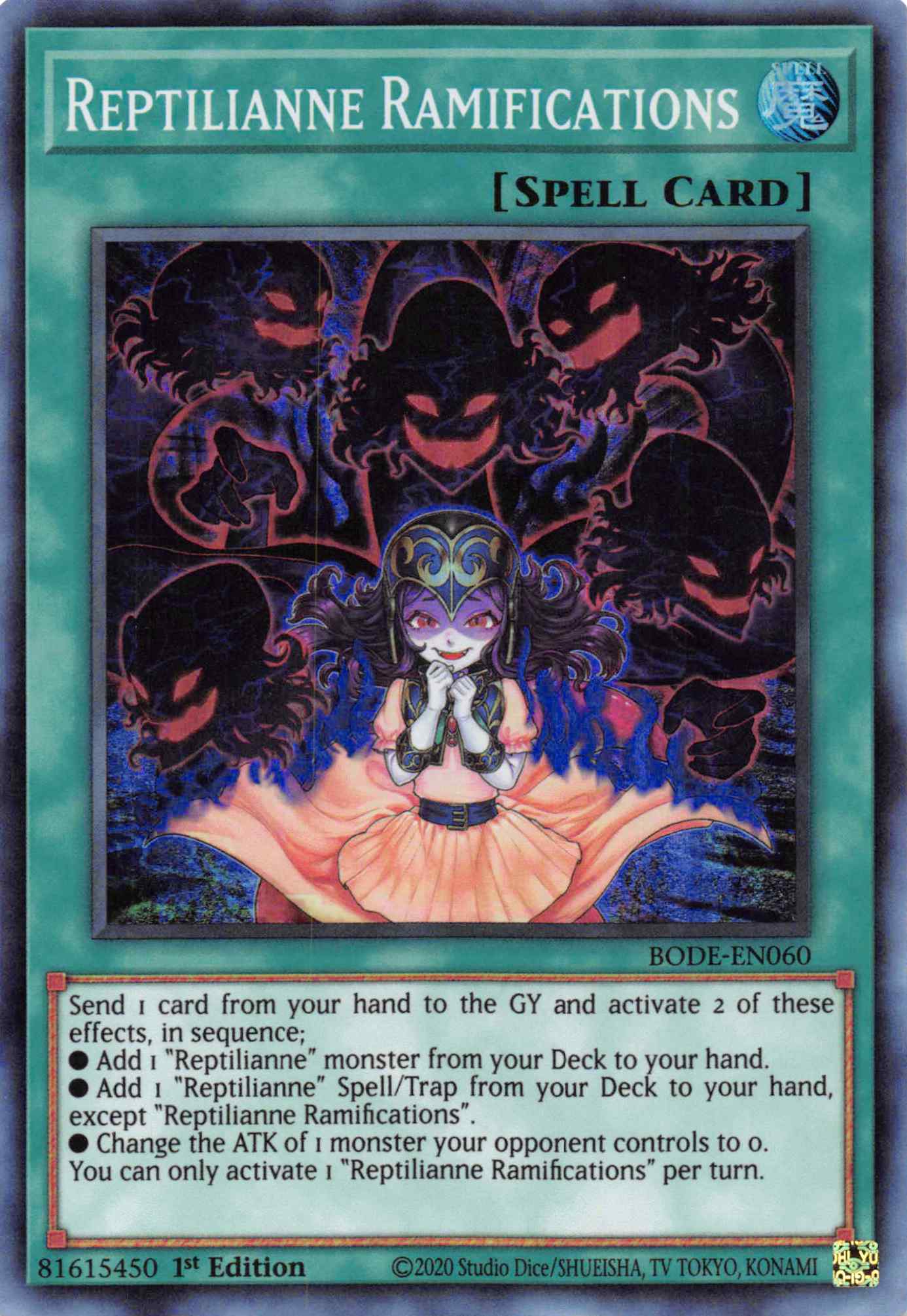 Reptilianne Ramifications [BODE-EN060] Super Rare | Good Games Morley
