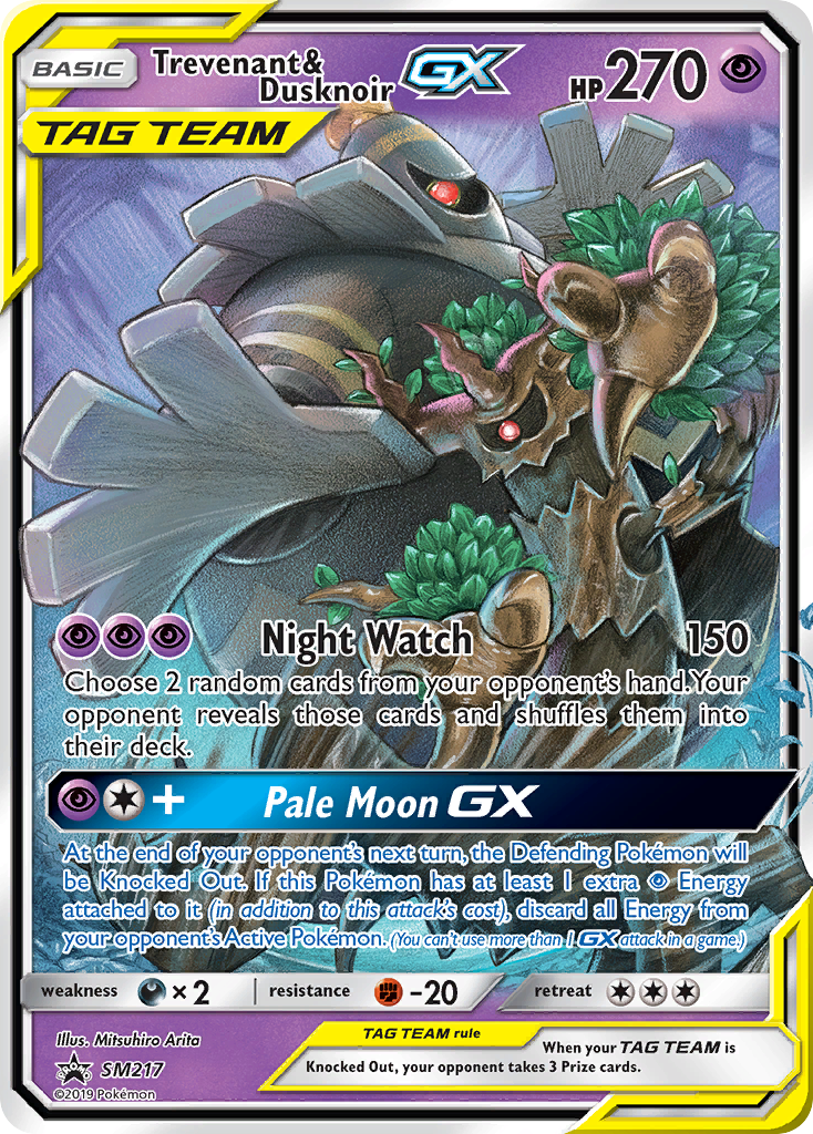 Trevenant & Dusknoir GX (SM217) [Sun & Moon: Black Star Promos] | Good Games Morley