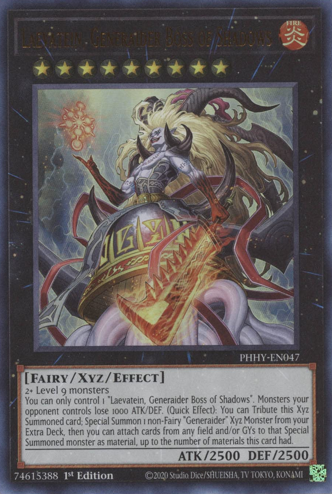 Laevatein, Generaider Boss of Shadows [PHHY-EN047] Ultra Rare | Good Games Morley