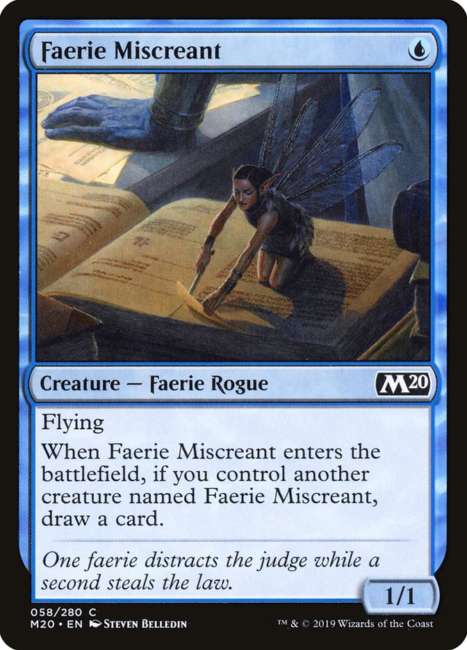 Faerie Miscreant [Core Set 2020] | Good Games Morley