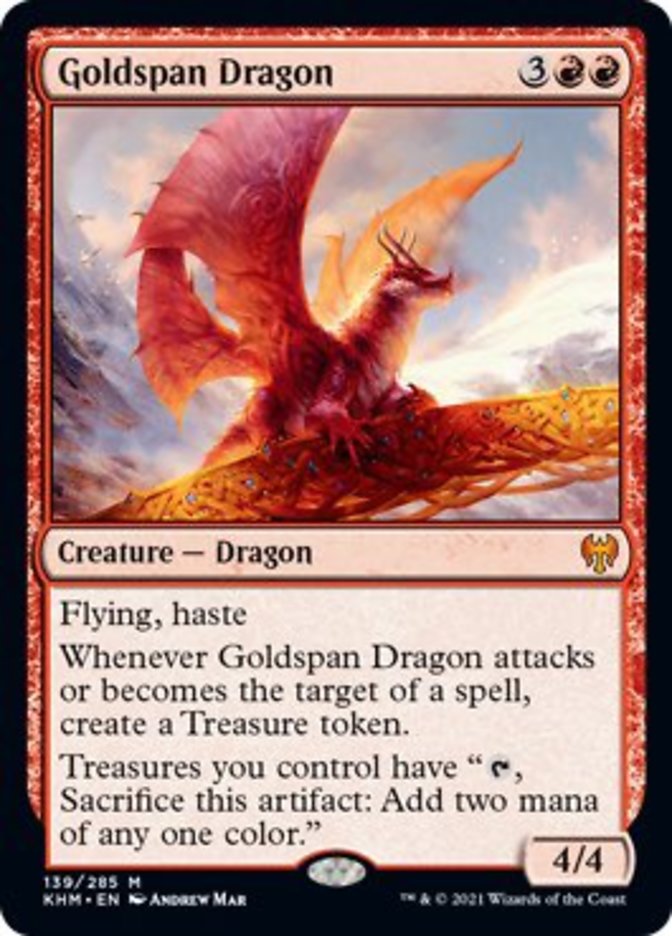 Goldspan Dragon [Kaldheim] | Good Games Morley