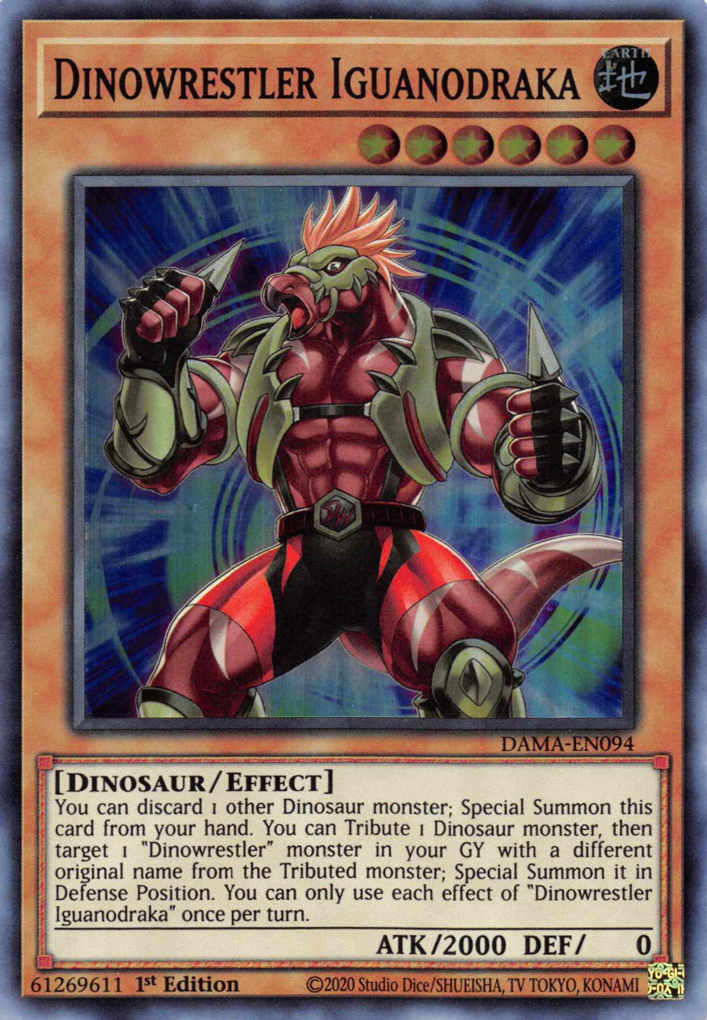 Dinowrestler Iguanodraka [DAMA-EN094] Super Rare | Good Games Morley