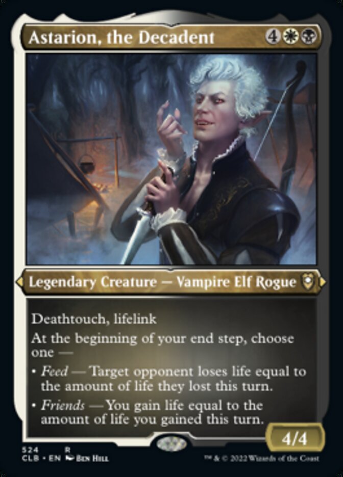 Astarion, the Decadent (Foil Etched) [Commander Legends: Battle for Baldur's Gate] | Good Games Morley