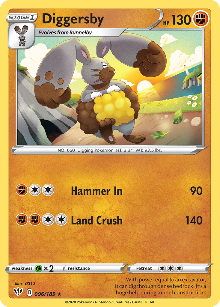 Diggersby (096/189) [Sword & Shield: Darkness Ablaze] | Good Games Morley
