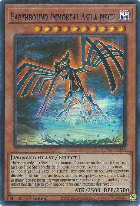 Earthbound Immortal Aslla piscu (Blue) [LDS3-EN038] Ultra Rare | Good Games Morley