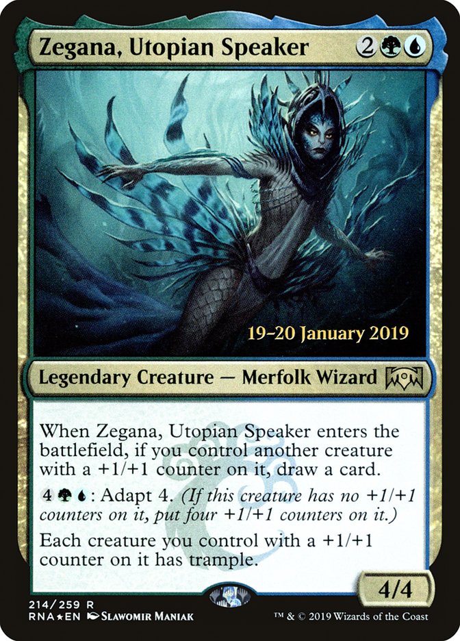 Zegana, Utopian Speaker [Ravnica Allegiance Prerelease Promos] | Good Games Morley