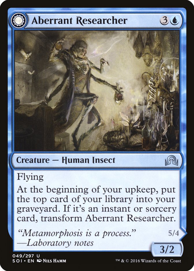 Aberrant Researcher // Perfected Form [Shadows over Innistrad] | Good Games Morley