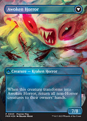 Thing in the Ice // Awoken Horror (Borderless Alternate Art) [Regional Championship Qualifiers 2023] | Good Games Morley