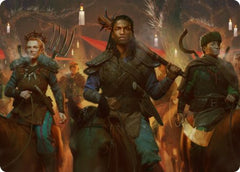 Candlelit Cavalry Art Card [Innistrad: Midnight Hunt Art Series] | Good Games Morley