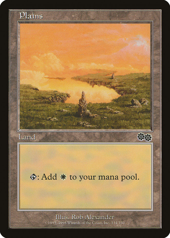 Plains (334) [Urza's Saga] | Good Games Morley