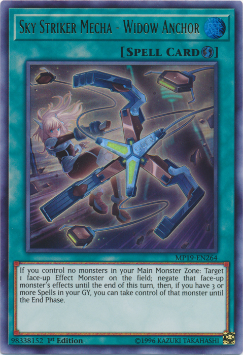 Sky Striker Mecha - Widow Anchor [MP19-EN264] Ultra Rare | Good Games Morley