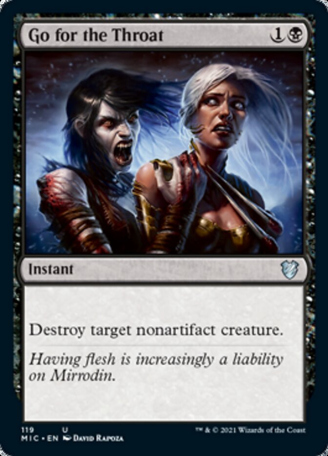 Go for the Throat [Innistrad: Midnight Hunt Commander] | Good Games Morley