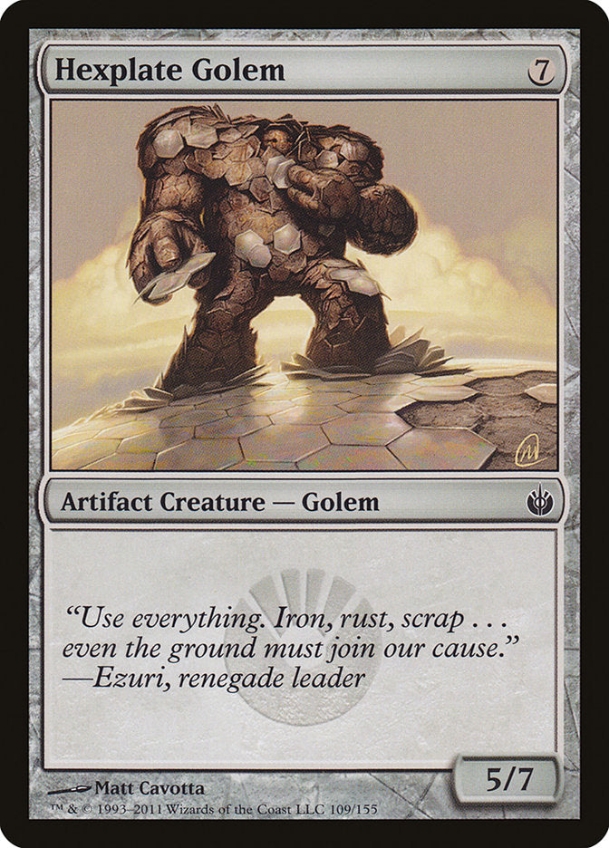 Hexplate Golem [Mirrodin Besieged] | Good Games Morley