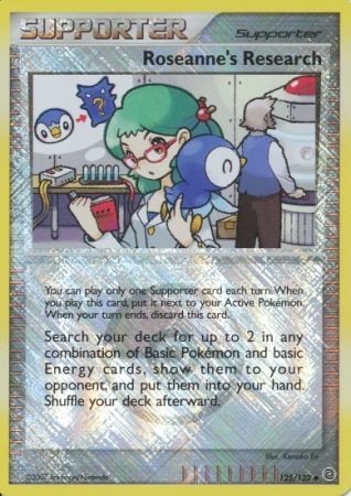 Roseanne's Research (125/132) (League Promos) [Diamond & Pearl: Secret Wonders] | Good Games Morley