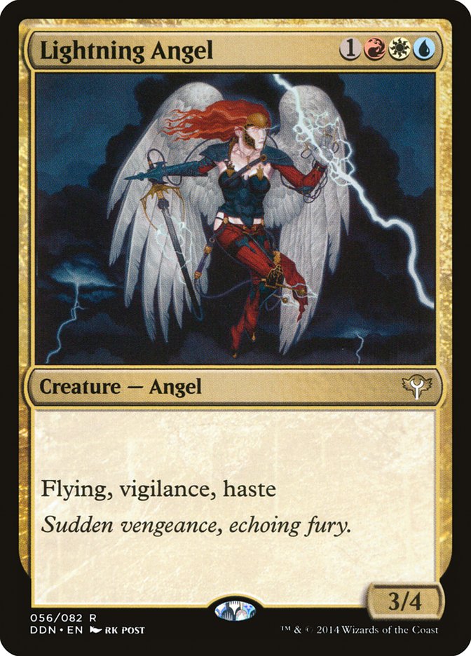 Lightning Angel [Duel Decks: Speed vs. Cunning] | Good Games Morley