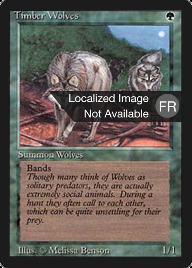 Timber Wolves [Foreign Black Border] | Good Games Morley