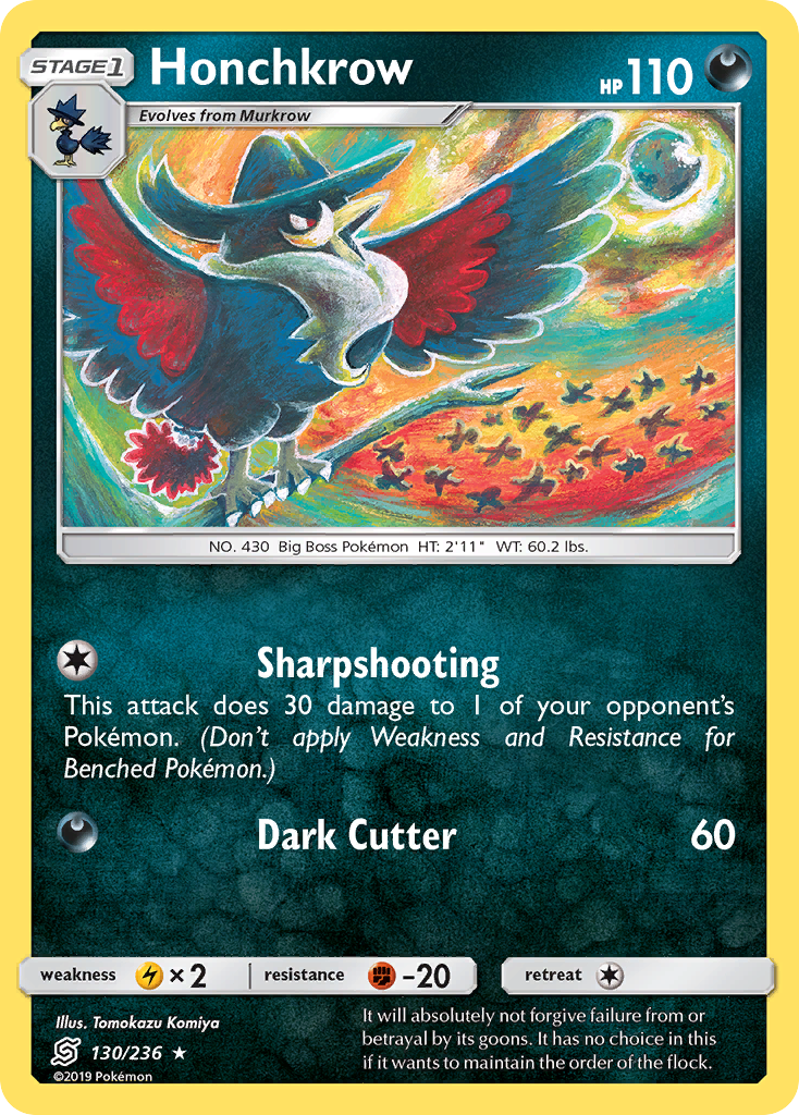 Honchkrow (130/236) [Sun & Moon: Unified Minds] | Good Games Morley