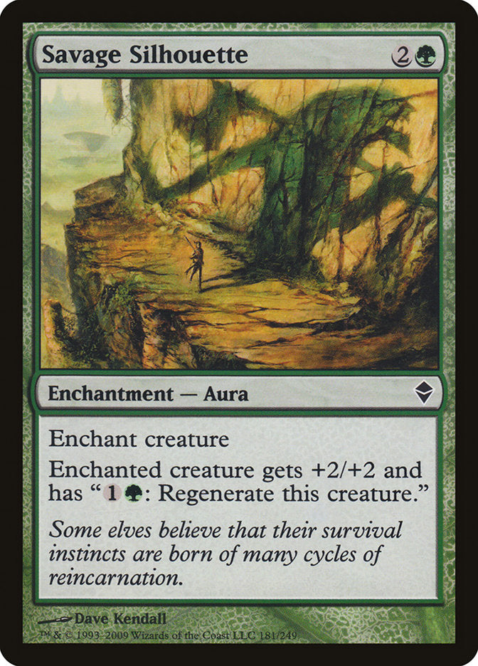 Savage Silhouette [Zendikar] | Good Games Morley