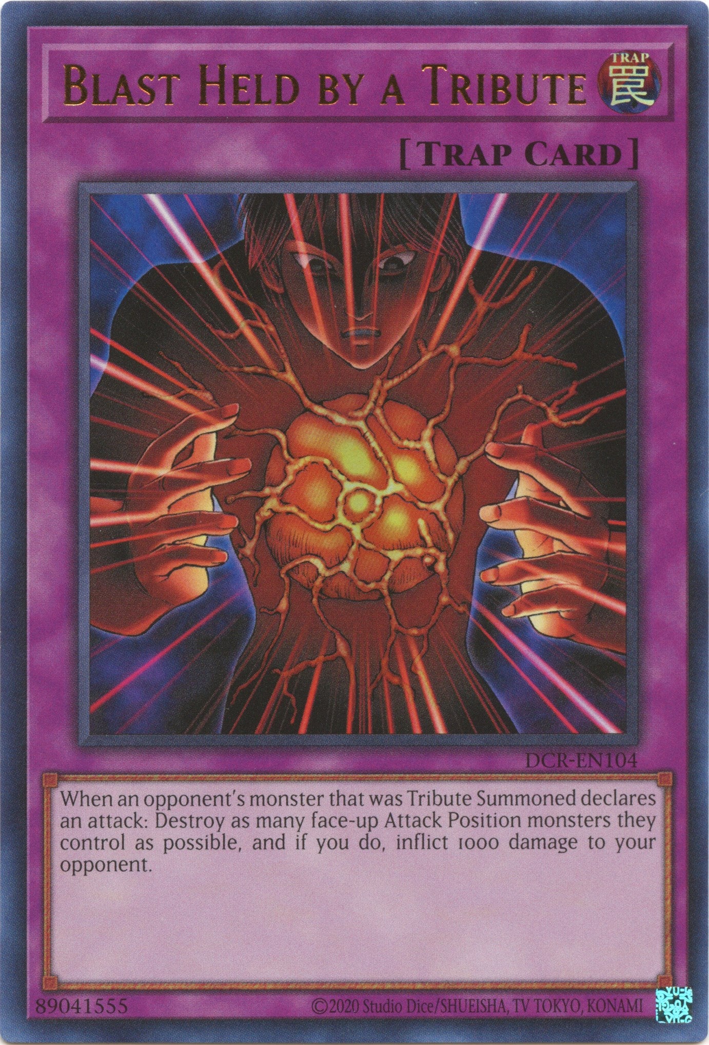 Blast Held by a Tribute (25th Anniversary) [DCR-EN104] Ultra Rare | Good Games Morley