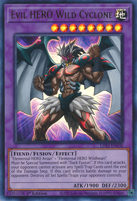 Evil HERO Wild Cyclone [LDS3-EN030] Ultra Rare | Good Games Morley