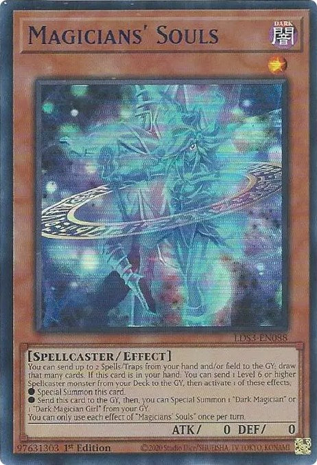 Magicians' Souls (Blue) [LDS3-EN088] Ultra Rare | Good Games Morley