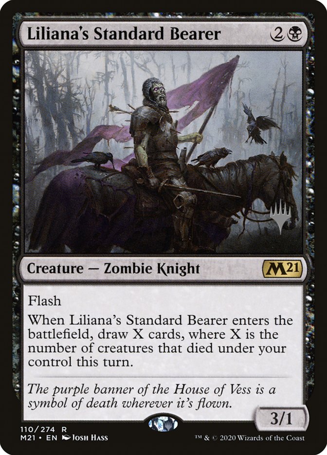 Liliana's Standard Bearer (Promo Pack) [Core Set 2021 Promos] | Good Games Morley