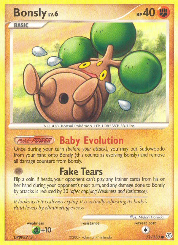 Bonsly (71/130) [Diamond & Pearl: Base Set] | Good Games Morley
