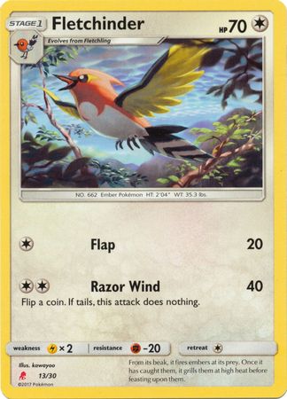 Fletchinder (13/30) [Sun & Moon: Trainer Kit - Lycanroc] | Good Games Morley