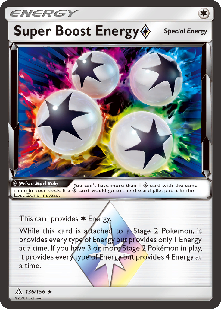 Super Boost Energy (136/156) (Prism Star) [Sun & Moon: Ultra Prism] | Good Games Morley
