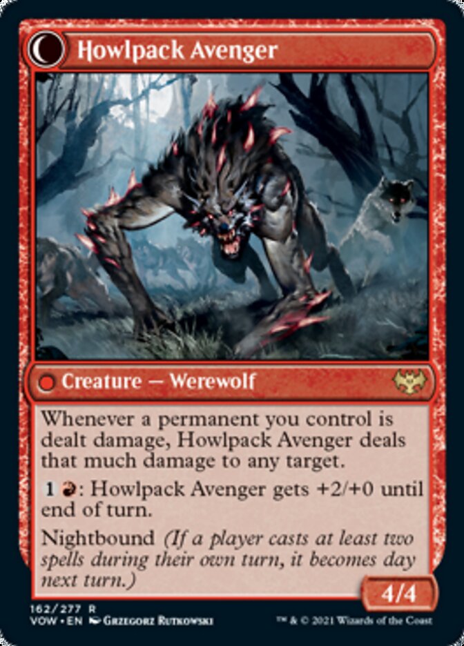 Ill-Tempered Loner // Howlpack Avenger [Innistrad: Crimson Vow] | Good Games Morley