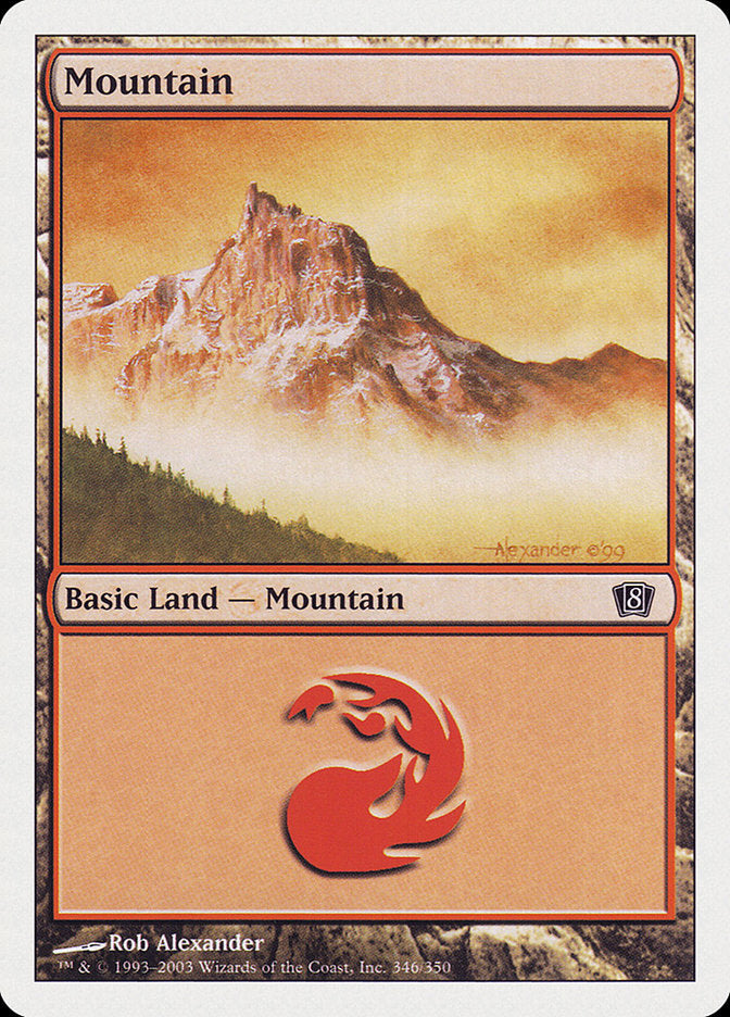 Mountain (346) [Eighth Edition] | Good Games Morley