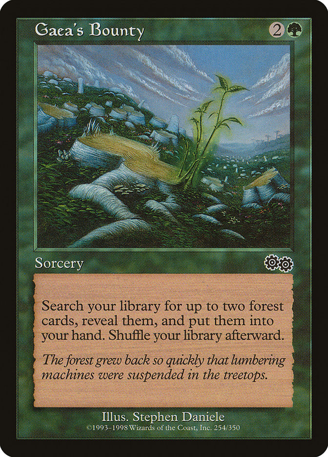 Gaea's Bounty [Urza's Saga] | Good Games Morley