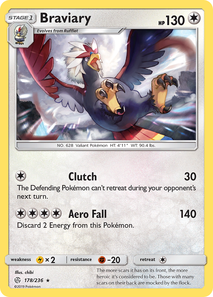 Braviary (178/236) [Sun & Moon: Cosmic Eclipse] | Good Games Morley
