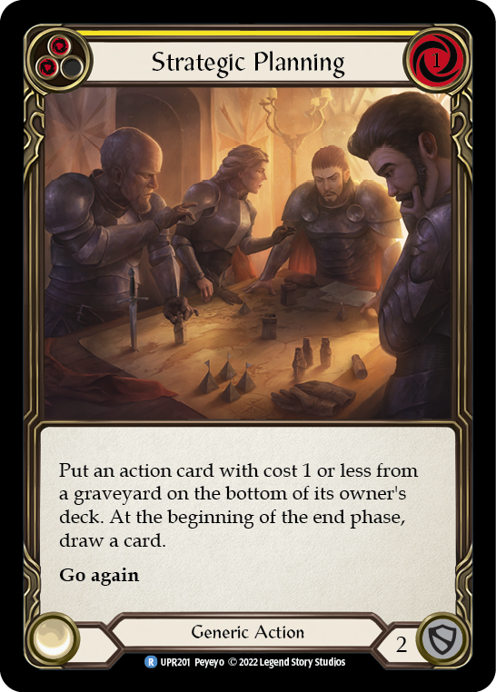 Strategic Planning (Yellow) [UPR201] (Uprising)  Rainbow Foil | Good Games Morley