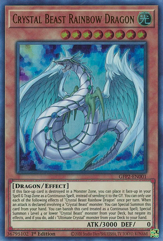 Crystal Beast Rainbow Dragon [GFP2-EN001] Ultra Rare | Good Games Morley