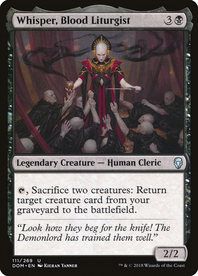Whisper, Blood Liturgist [Dominaria] | Good Games Morley