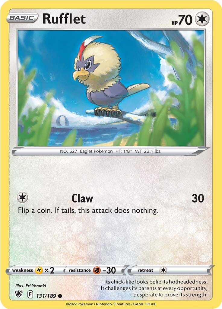 Rufflet (131/189) [Sword & Shield: Astral Radiance] | Good Games Morley