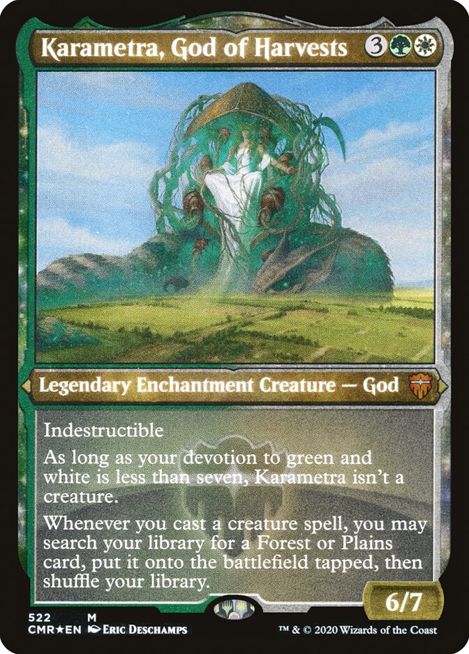 Karametra, God of Harvests (Etched) [Commander Legends] | Good Games Morley